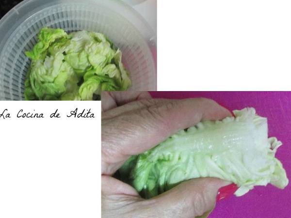 Ensalada con vieiras y huevo a la plancha - Preparación paso 3