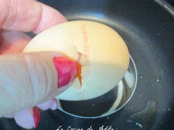 Ensalada con vieiras y huevo a la plancha - Preparación paso 7