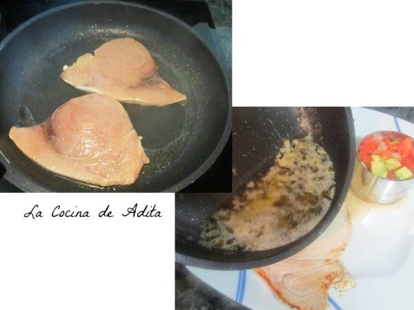 Emperador al limón y perejil - Preparación paso 4