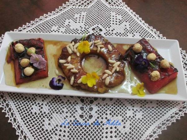 Piña y sandia caramelizada - Preparación paso 7