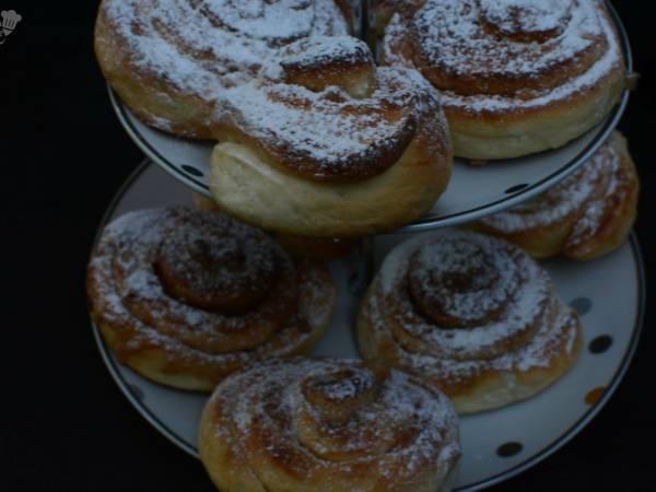 Kanelbullar, Rollitos de canela suecos - Preparación paso 1
