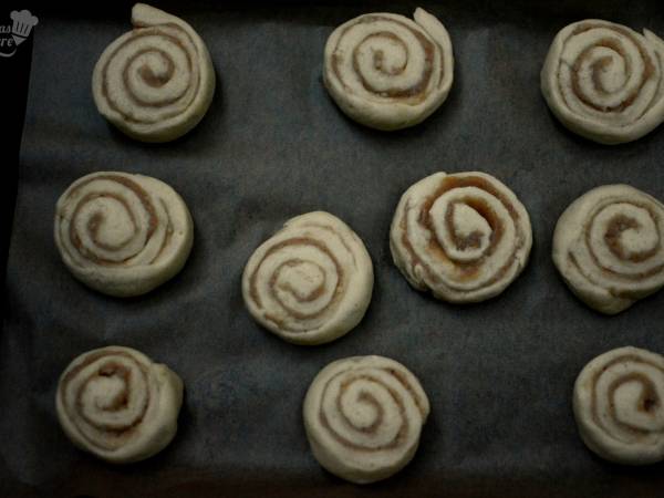 Kanelbullar, Rollitos de canela suecos - Preparación paso 3