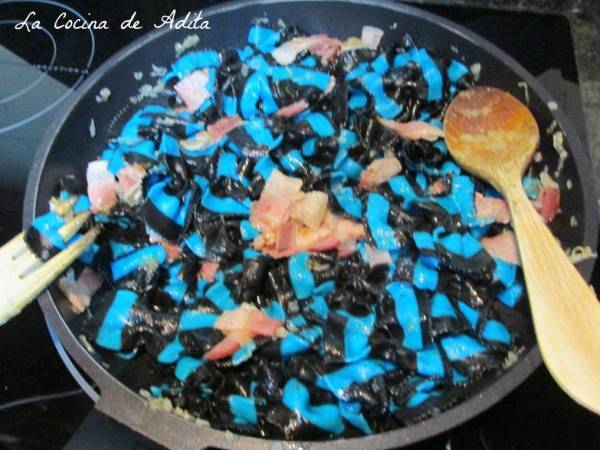 Lazos Piemontese, a la carbonara - Preparación paso 5