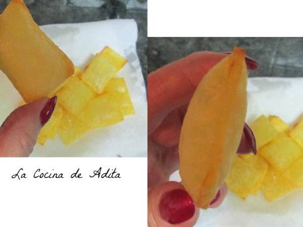 Patatas soufflés rellenas de alioli - Preparación paso 6