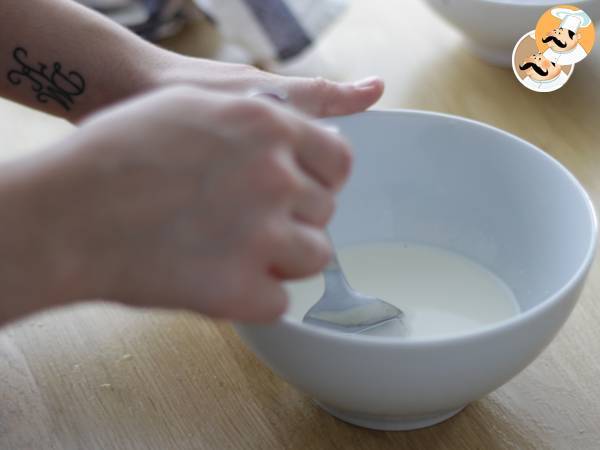 Mousse cremoso de Chocolate sin huevos, sin gluten - Preparación paso 4