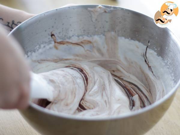 Mousse cremoso de Chocolate sin huevos, sin gluten - Preparación paso 7
