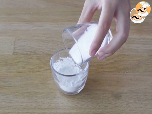Chocolate a la taza con esponjitas, marshmallow - Preparación paso 1