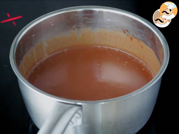 Chocolate a la taza con esponjitas, marshmallow - Preparación paso 5