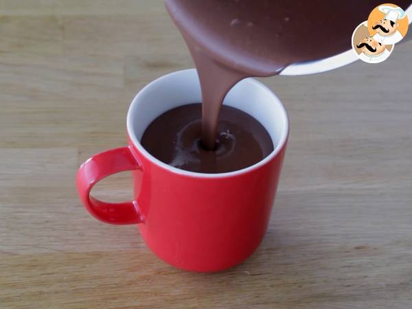Chocolate a la taza con esponjitas, marshmallow - Preparación paso 6