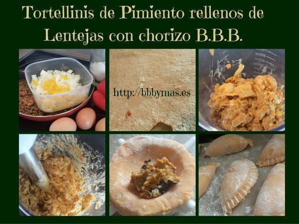 Tortellinis de pimiento rellenos de lentejas, B.B.B - Preparación paso 5