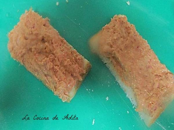 Tapa de atún y salmón ahumado - Preparación paso 2