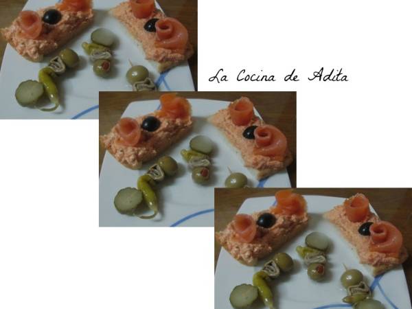 Tapa de atún y salmón ahumado - Preparación paso 4