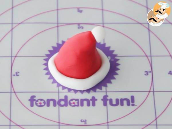 Cupcakes decoradas de Navidad - Preparación paso 4