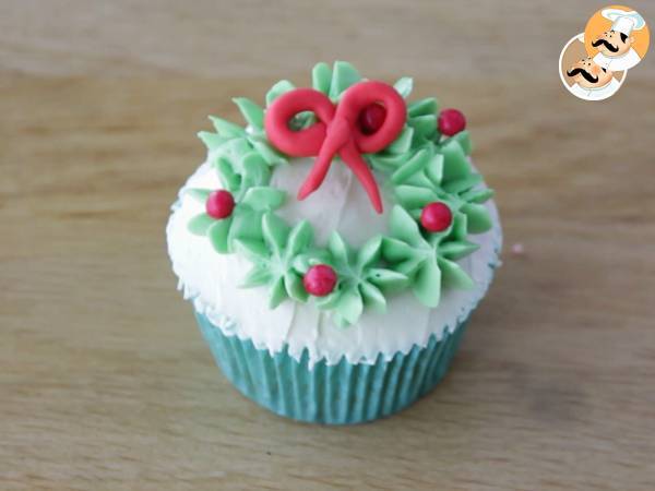 Cupcakes decoradas de Navidad - Preparación paso 9