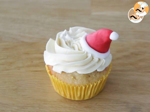 Cupcakes decoradas de Navidad - Preparación paso 11