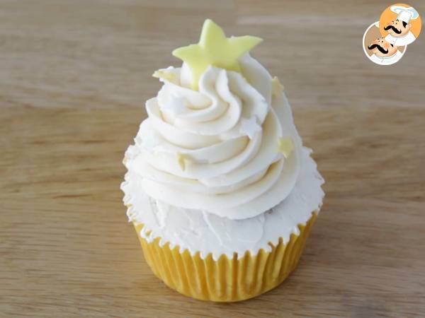 Cupcakes decoradas de Navidad - Preparación paso 12