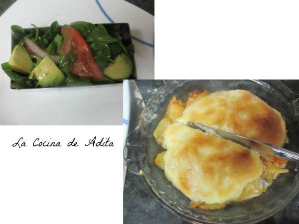 Bacalao gratinado, con cebolla caramelizada - Preparación paso 5