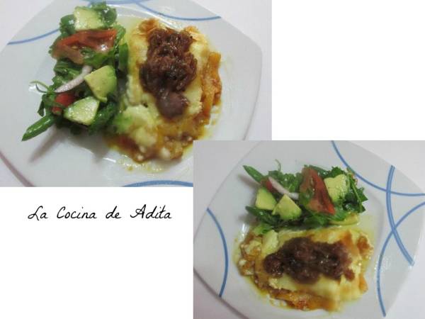 Bacalao gratinado, con cebolla caramelizada - Preparación paso 6