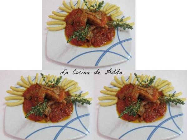 Chuletas de lechar, al orégano y tomillo - Preparación paso 7