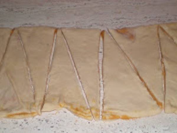 Bollitos de brioche con crema de cacahuete - Preparación paso 3