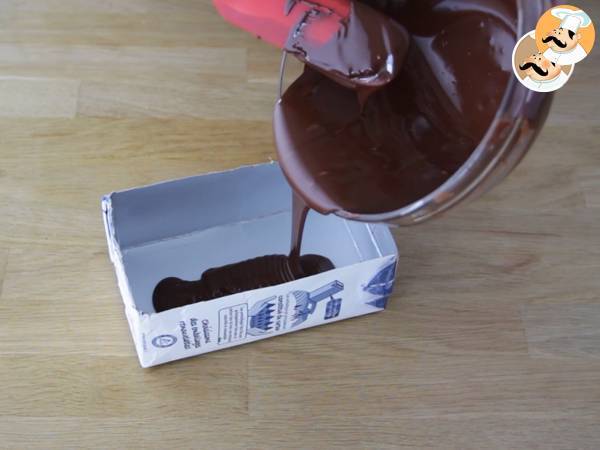 Turrón de chocolate para Navidad - Preparación paso 2