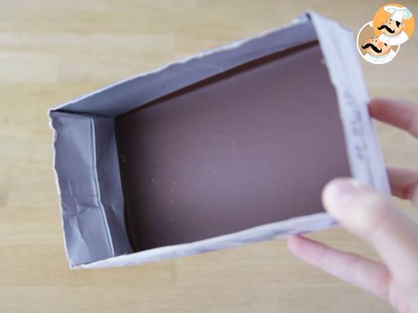 Turrón de chocolate para Navidad - Preparación paso 4