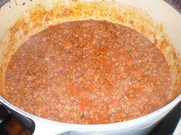 Tagliatelle con salsa boloñesa - Preparación paso 10