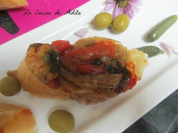 Tapa de huevo a baja temperatura, con escalibada y mejillón - Preparación paso 4