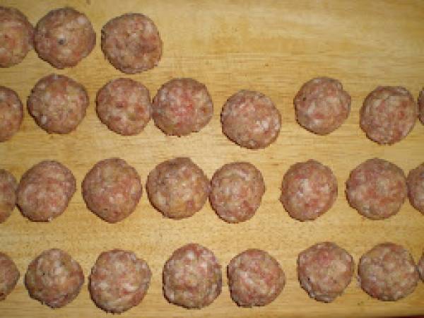 Albóndigas suecas de cerdo con salsa - Preparación paso 1