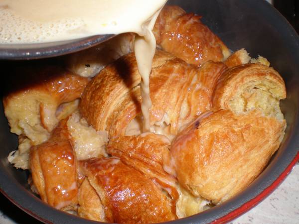 Pudding de croissants y caramelo - Preparación paso 3