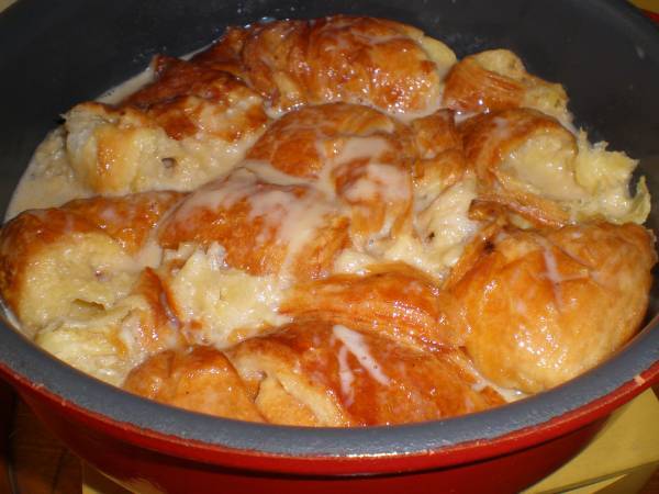 Pudding de croissants y caramelo - Preparación paso 4