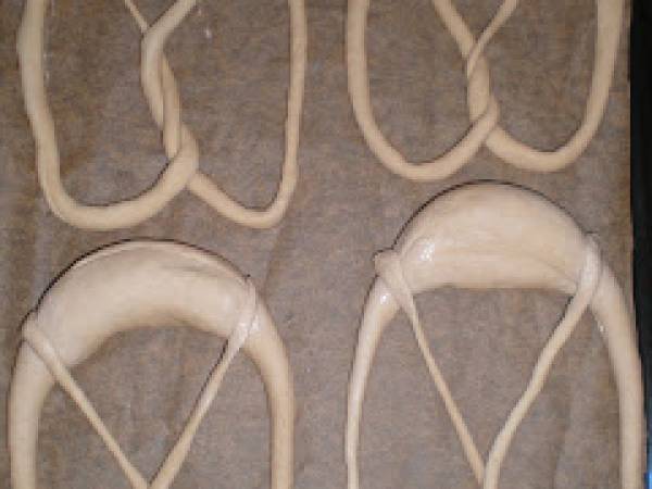 Pretzels, pan alemán - Preparación paso 8