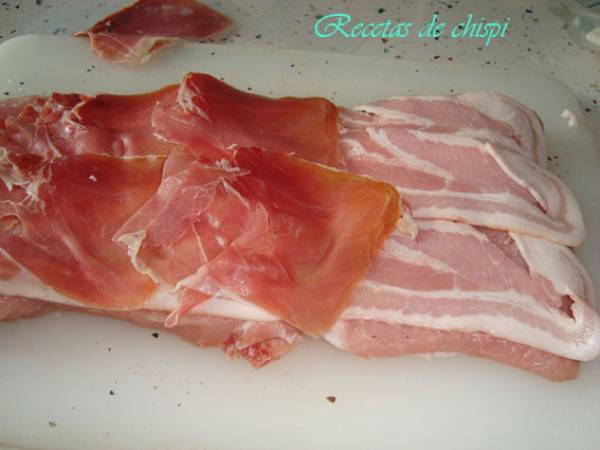 Lomo relleno al horno de chispi - Preparación paso 2