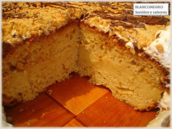 Torta de mantecol, nutella y mistela - Preparación paso 10