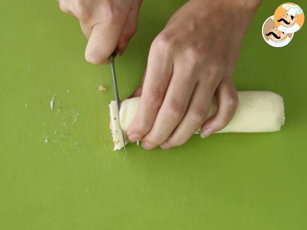 Espirales de hojaldre con salmón - Preparación paso 6