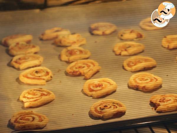 Espirales de hojaldre con salmón - Preparación paso 7