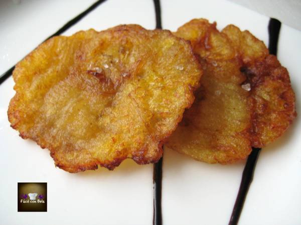 Patacones, Tostones o Plátano Frito - Preparación paso 1