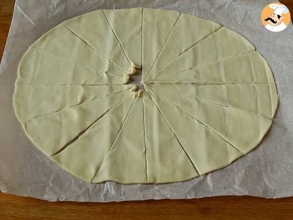 Croissants pizza de jamón y queso - Preparación paso 1