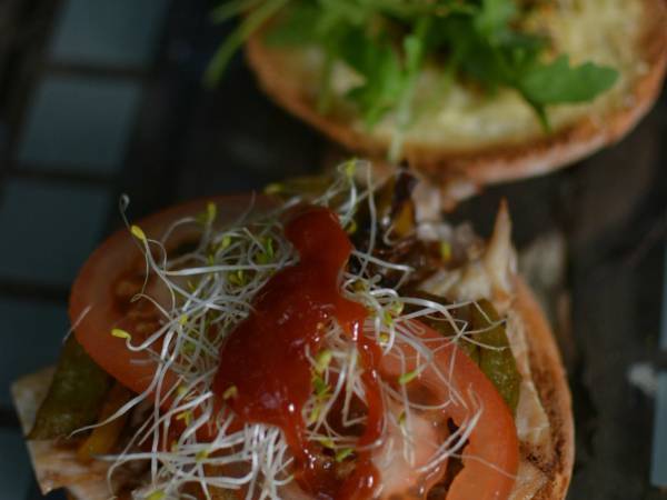 Hamburguesa de pollo delicatessen - Preparación paso 2