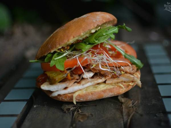 Hamburguesa de pollo delicatessen - Preparación paso 3