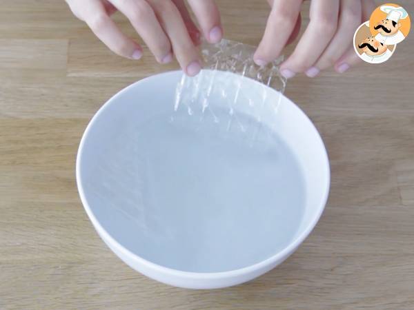 Panna Cotta con coulis de frambuesa - Preparación paso 1