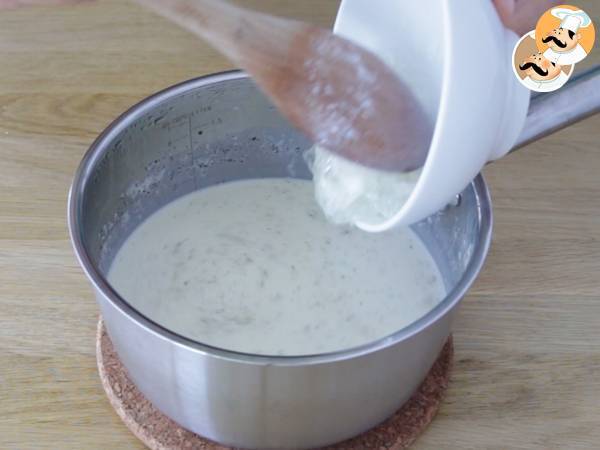 Panna Cotta con coulis de frambuesa - Preparación paso 5