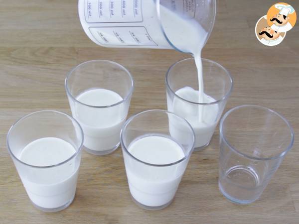 Panna Cotta con coulis de frambuesa - Preparación paso 6