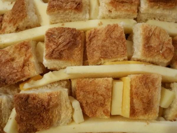 Pan con queso al horno - Preparación paso 1