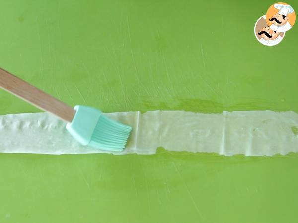 Gambas crujientes en masa filo - Preparación paso 3