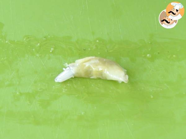 Gambas crujientes en masa filo - Preparación paso 4
