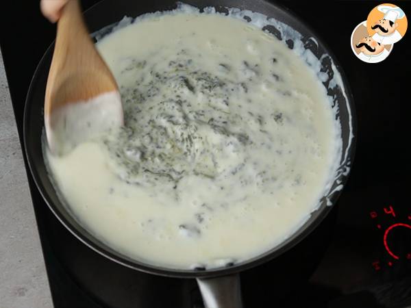 Espinacas en crema - Preparación paso 4