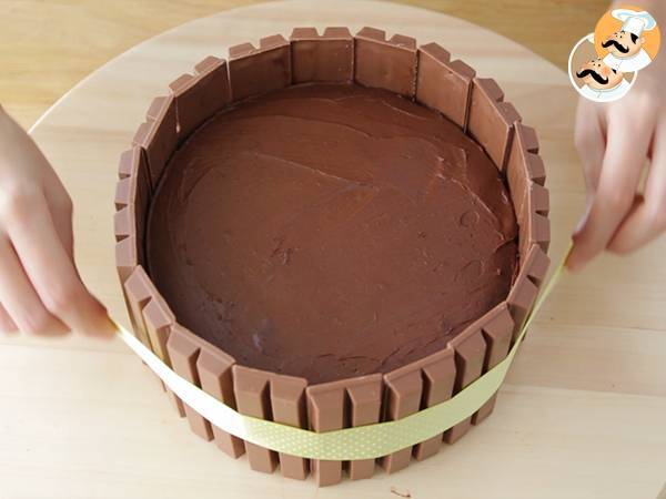 Tarta Kit Kat con ganache de chocolate - Preparación paso 10