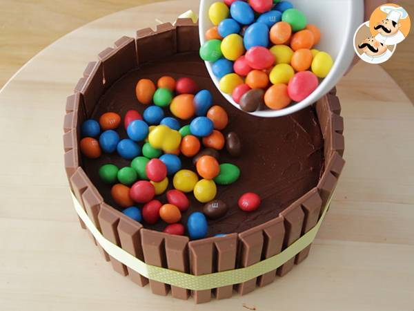 Tarta Kit Kat con ganache de chocolate - Preparación paso 11