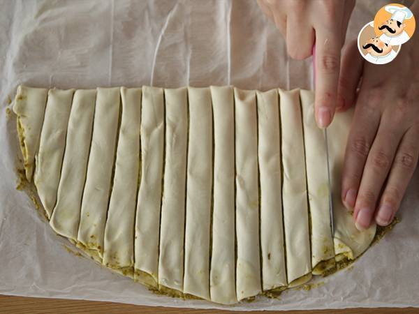 Bastones de pesto y parmesano - Preparación paso 2